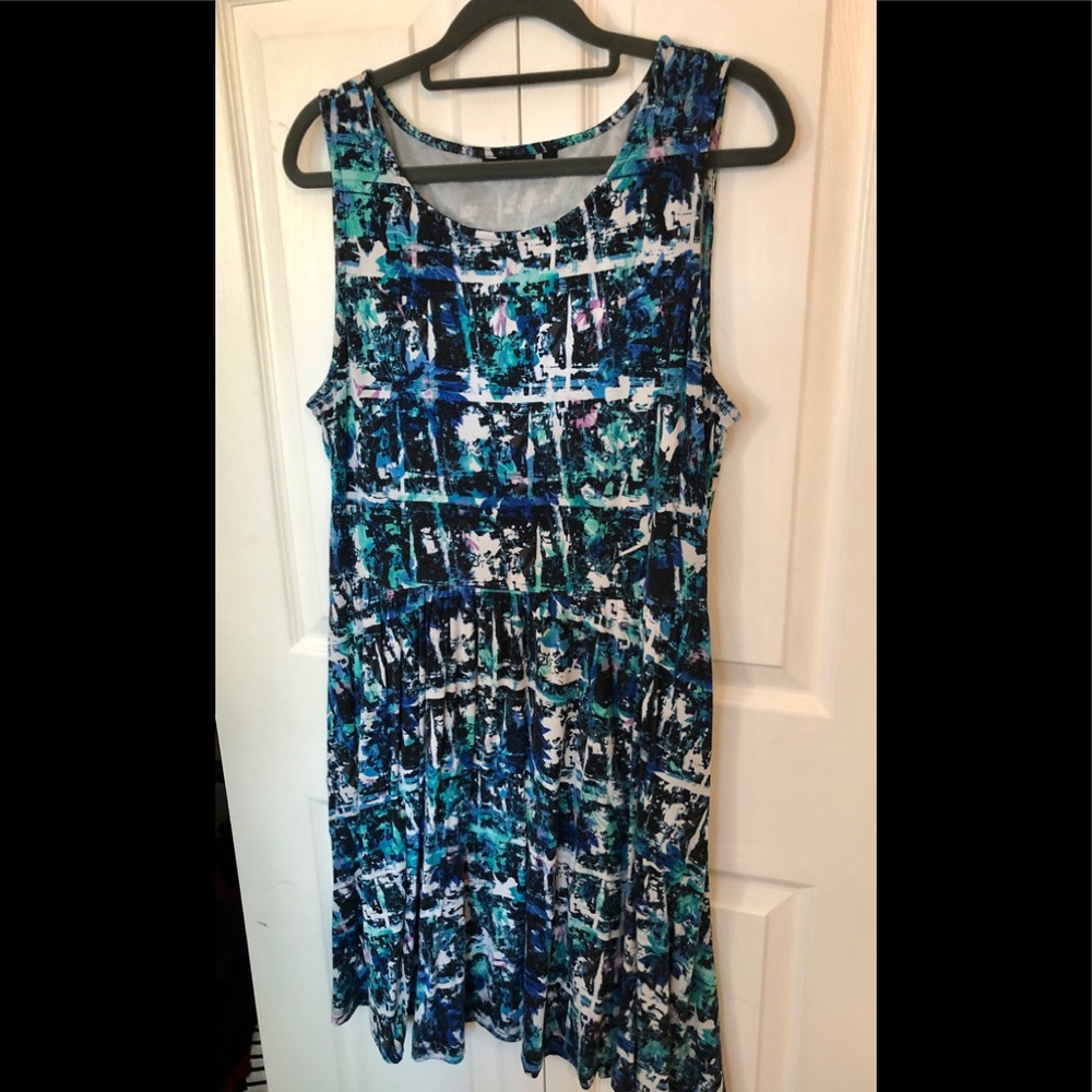 Abstract print dress